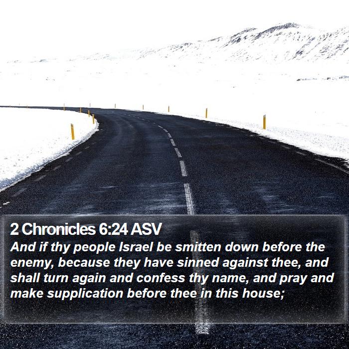 2 Chronicles 6:24 ASV Bible Study