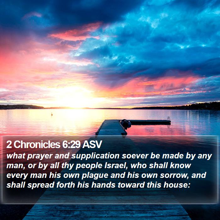 2 Chronicles 6:29 ASV Bible Study