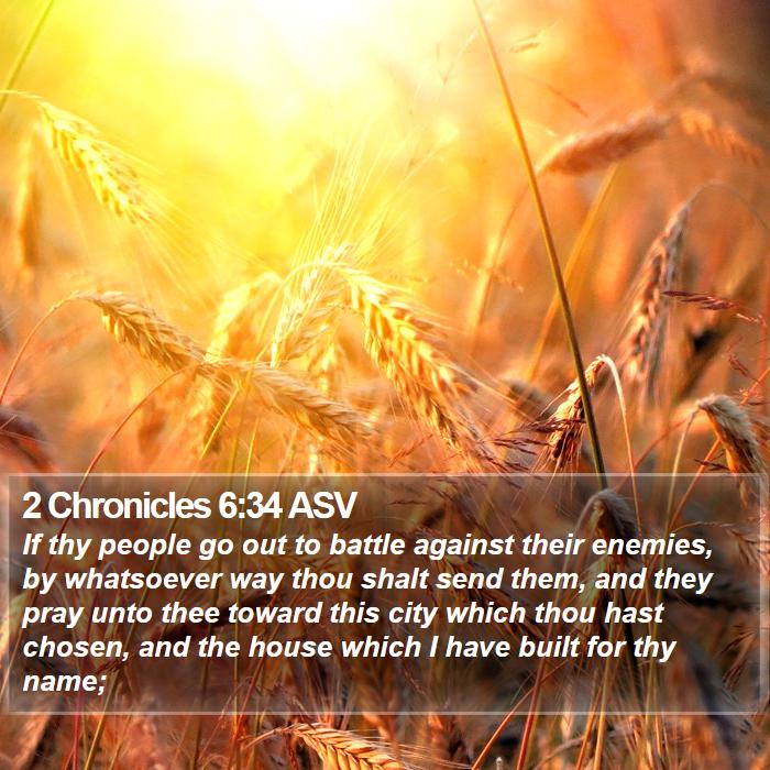 2 Chronicles 6:34 ASV Bible Study