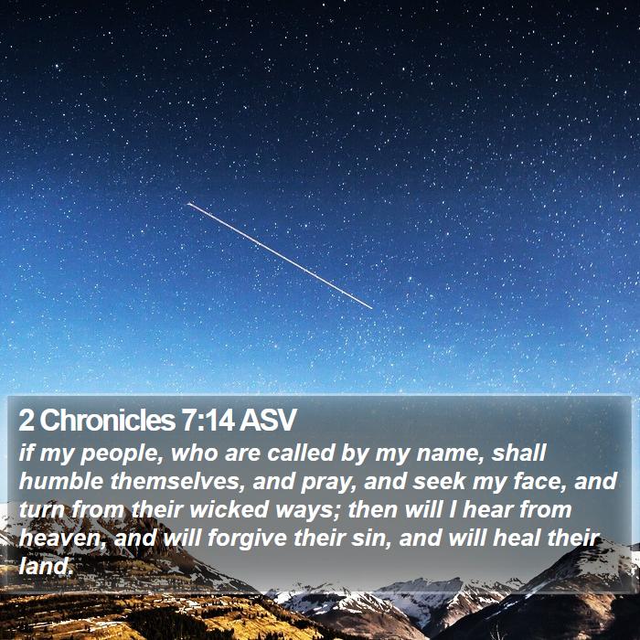 2 Chronicles 7:14 ASV Bible Study