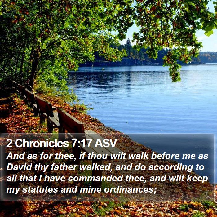 2 Chronicles 7:17 ASV Bible Study