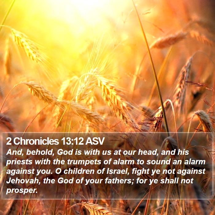 2 Chronicles 13:12 ASV Bible Study