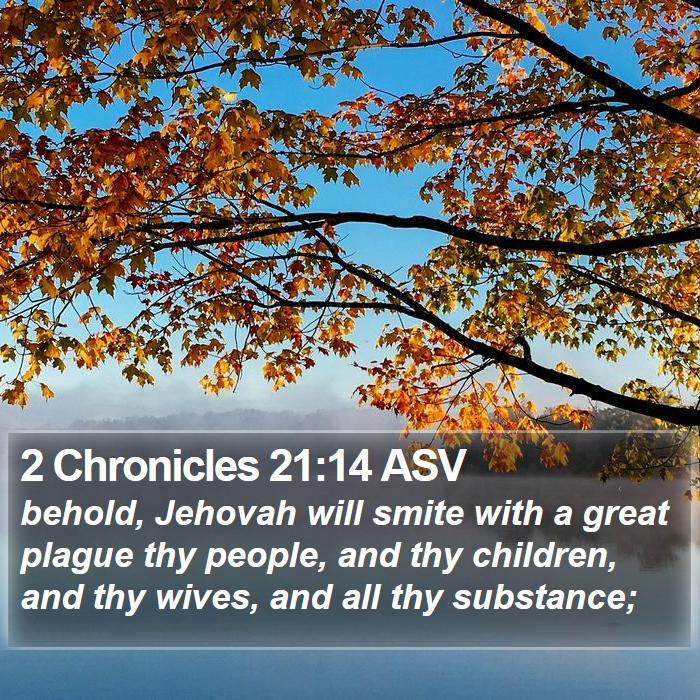 2 Chronicles 21:14 ASV Bible Study