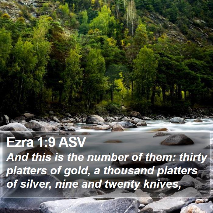 Ezra 1:9 ASV Bible Study