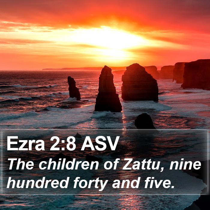 Ezra 2:8 ASV Bible Study