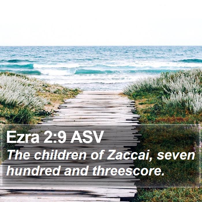 Ezra 2:9 ASV Bible Study