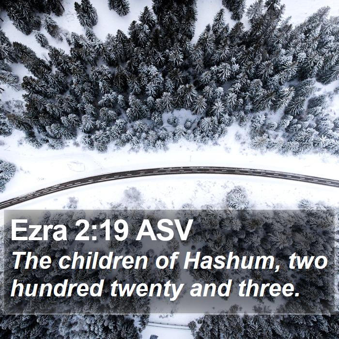 Ezra 2:19 ASV Bible Study