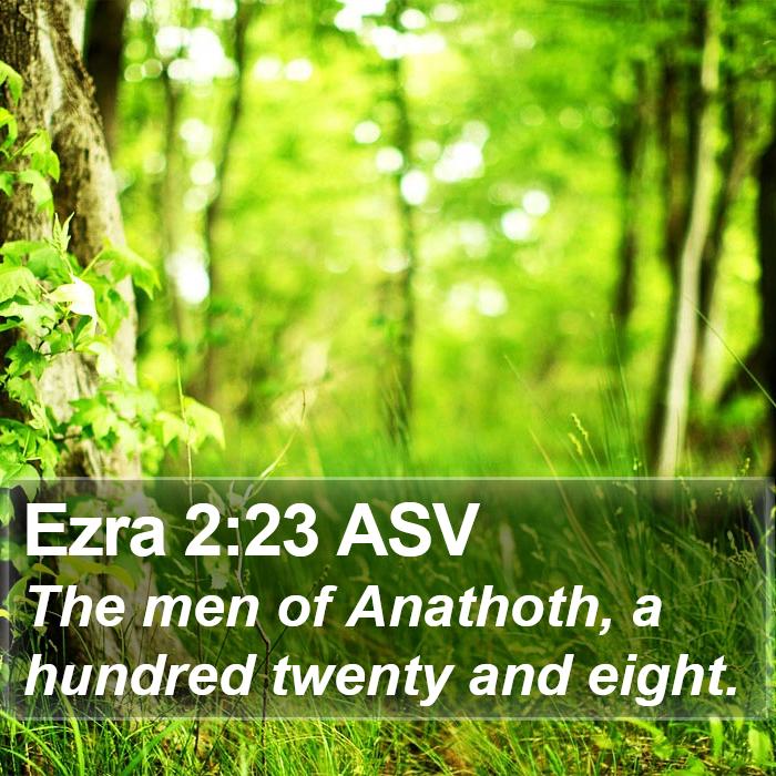 Ezra 2:23 ASV Bible Study