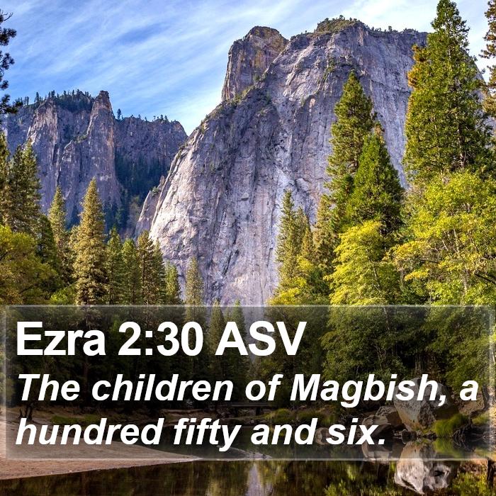 Ezra 2:30 ASV Bible Study