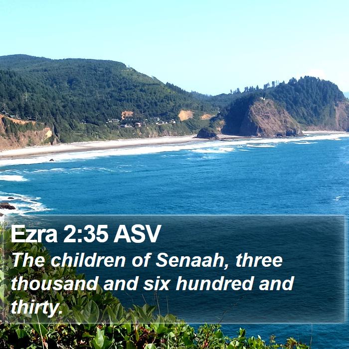 Ezra 2:35 ASV Bible Study