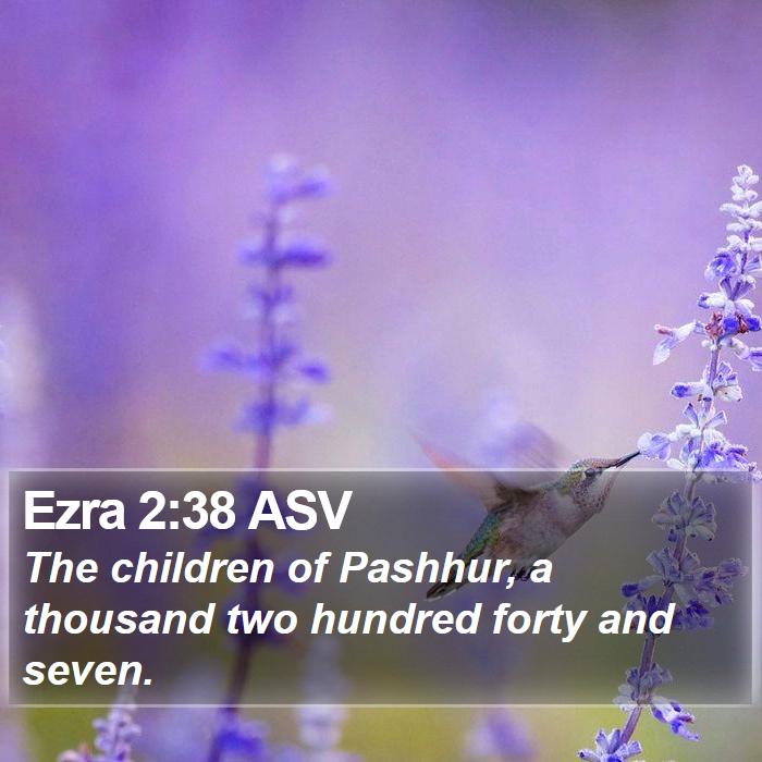 Ezra 2:38 ASV Bible Study