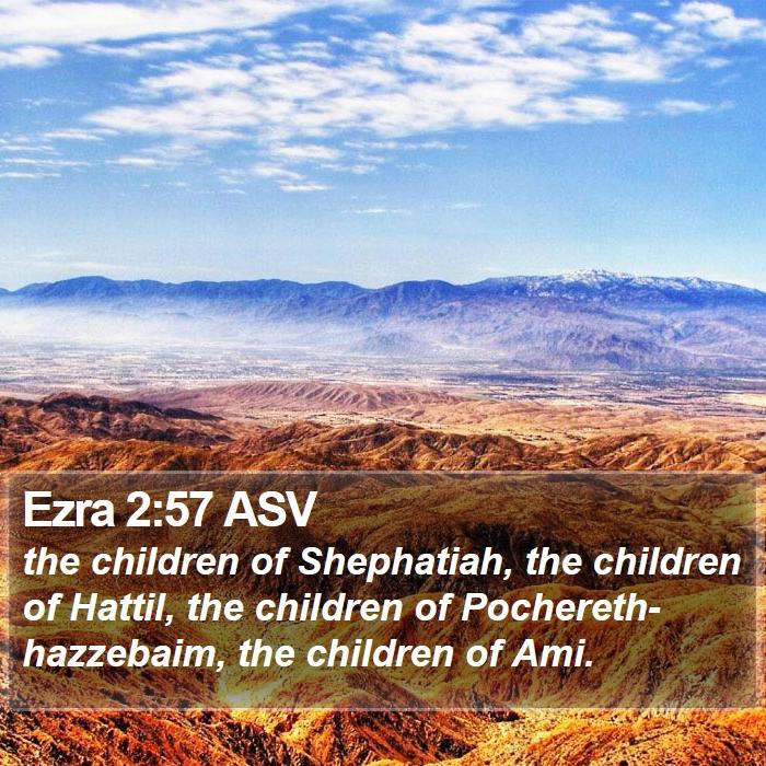 Ezra 2:57 ASV Bible Study