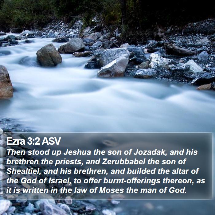 Ezra 3:2 ASV Bible Study