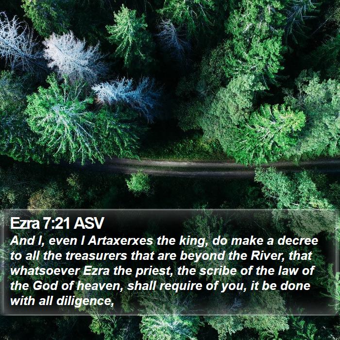 Ezra 7:21 ASV Bible Study