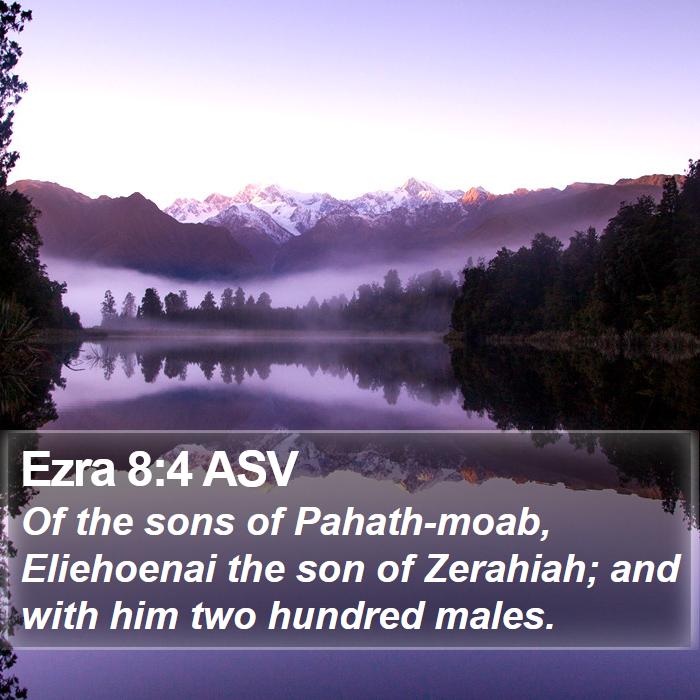 Ezra 8:4 ASV Bible Study