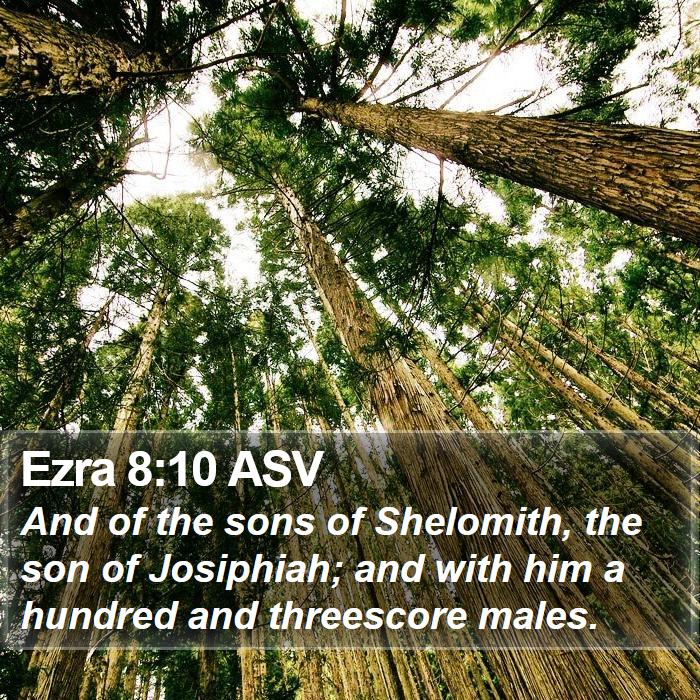 Ezra 8:10 ASV Bible Study