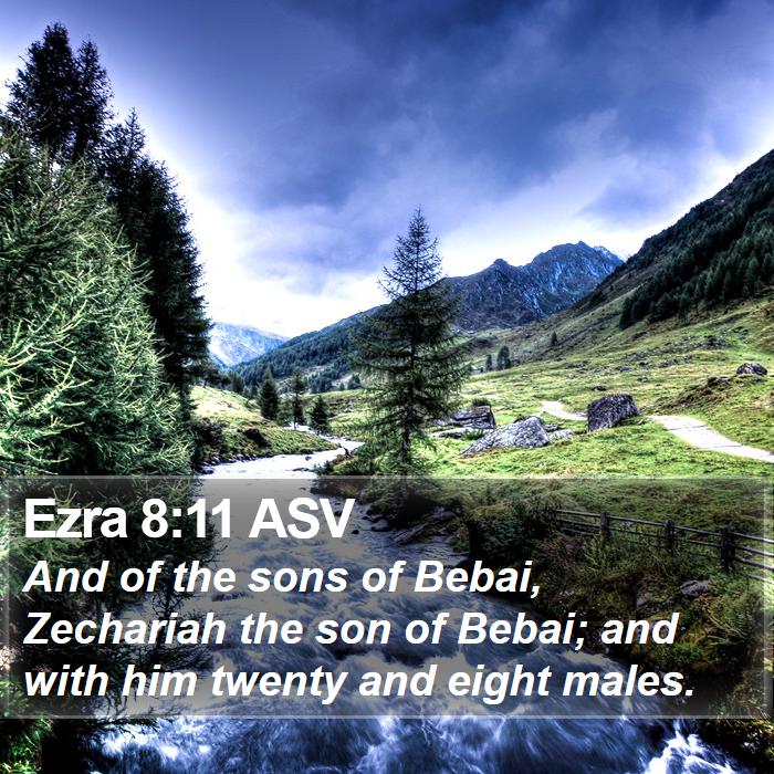 Ezra 8:11 ASV Bible Study