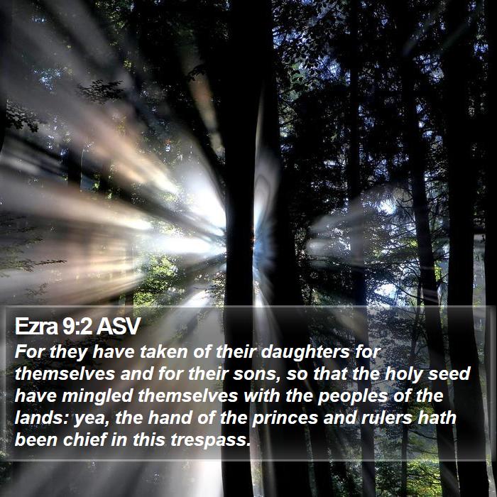 Ezra 9:2 ASV Bible Study