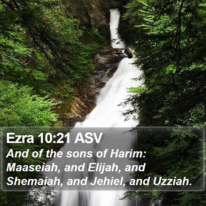 Ezra 10:21 ASV Bible Study