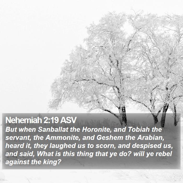 Nehemiah 2:19 ASV Bible Study