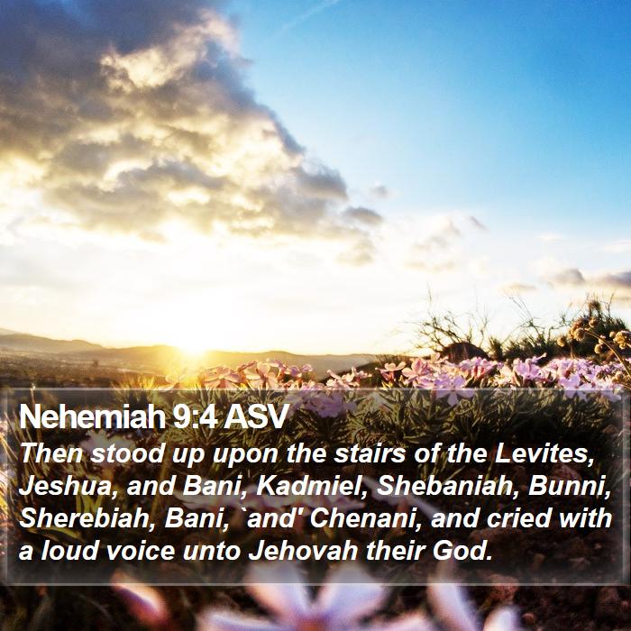 Nehemiah 9:4 ASV Bible Study