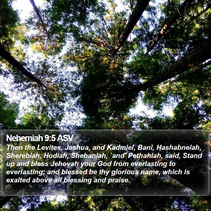 Nehemiah 9:5 ASV Bible Study