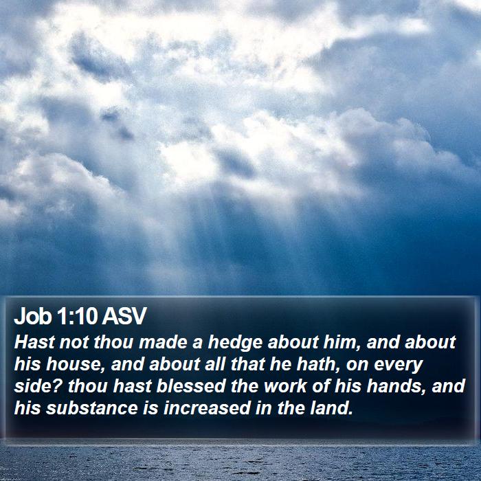 Job 1:10 ASV Bible Study