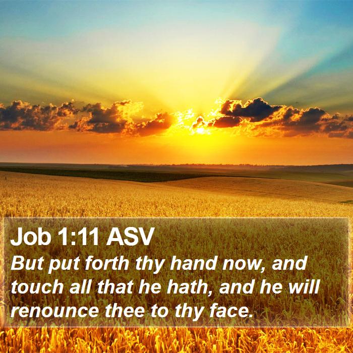 Job 1:11 ASV Bible Study