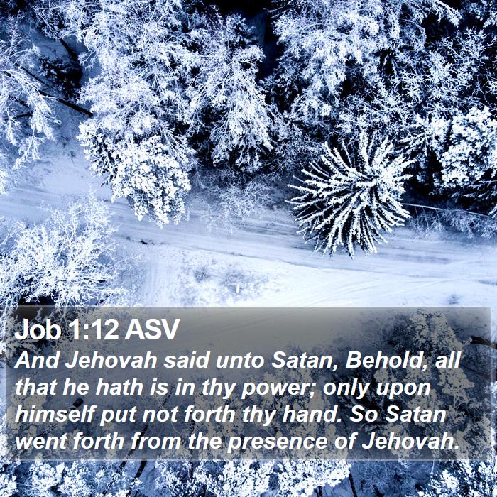 Job 1:12 ASV Bible Study