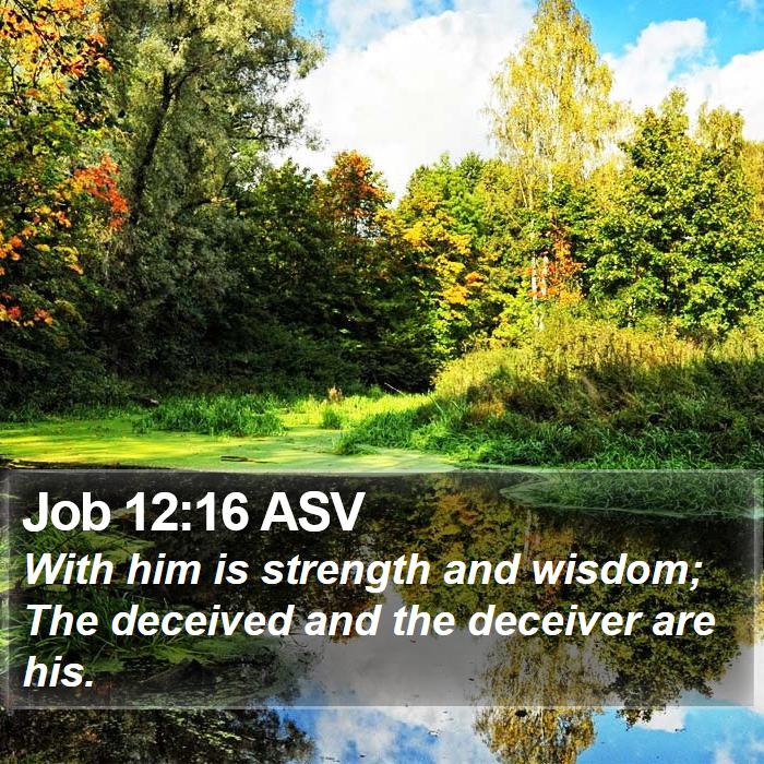 Job 12:16 ASV Bible Study