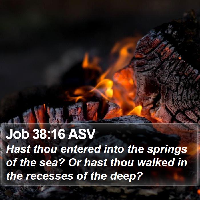 Job 38:16 ASV Bible Study