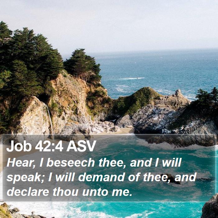 Job 42:4 ASV Bible Study