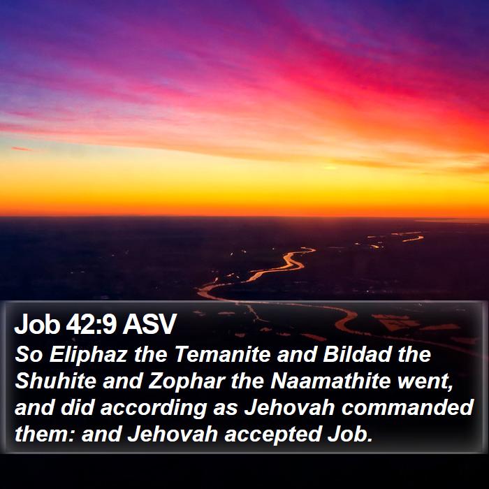 Job 42:9 ASV Bible Study