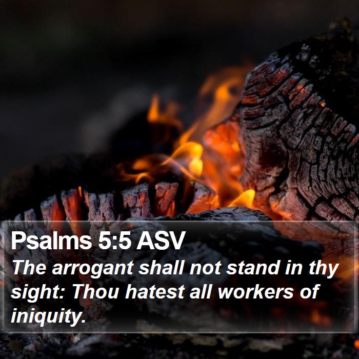 Psalms 5:5 ASV Bible Study