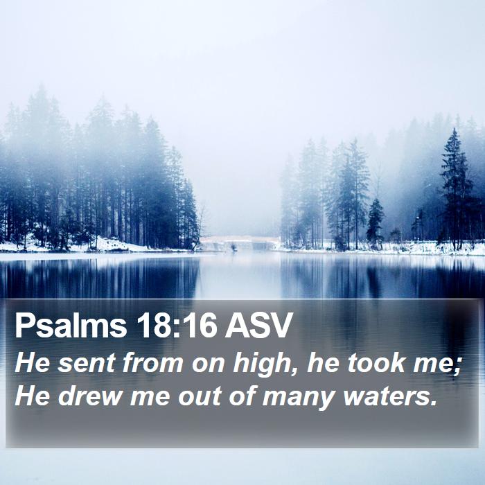 Psalms 18:16 ASV Bible Study