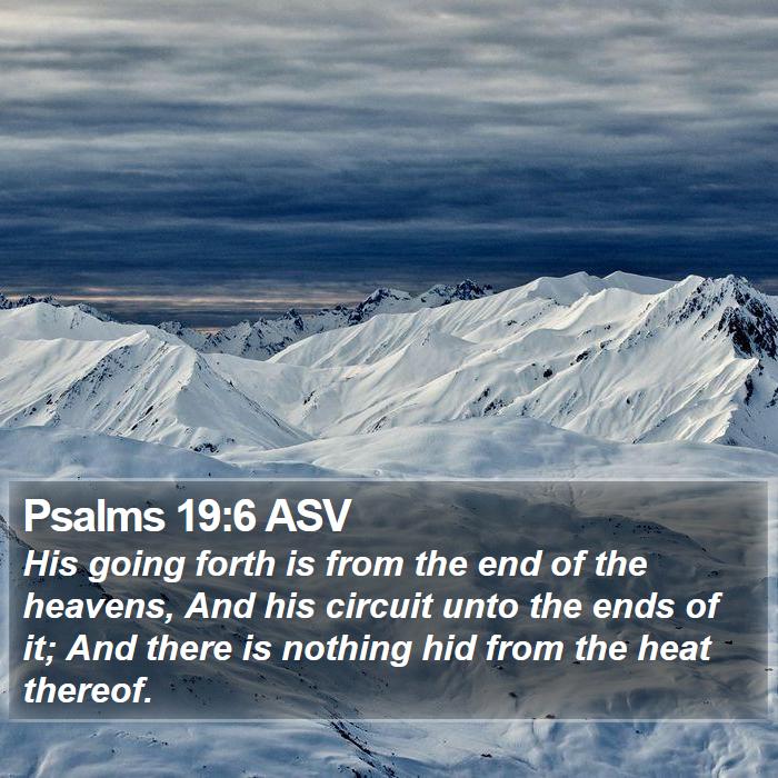 Psalms 19:6 ASV Bible Study