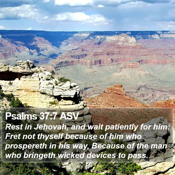 Psalms 37:7 ASV Bible Study