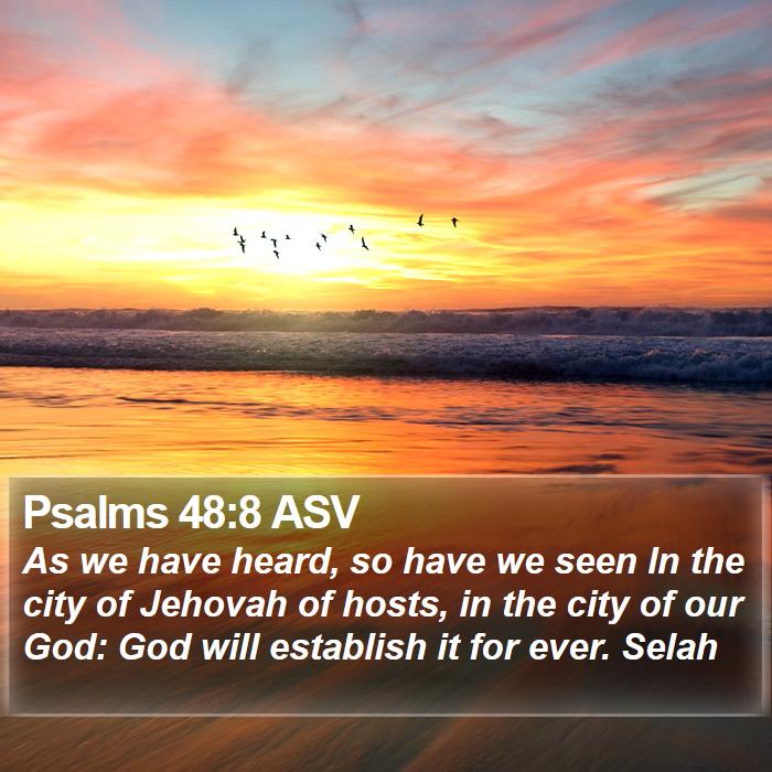 Psalms 48:8 ASV Bible Study