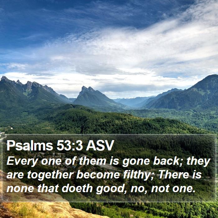 Psalms 53:3 ASV Bible Study