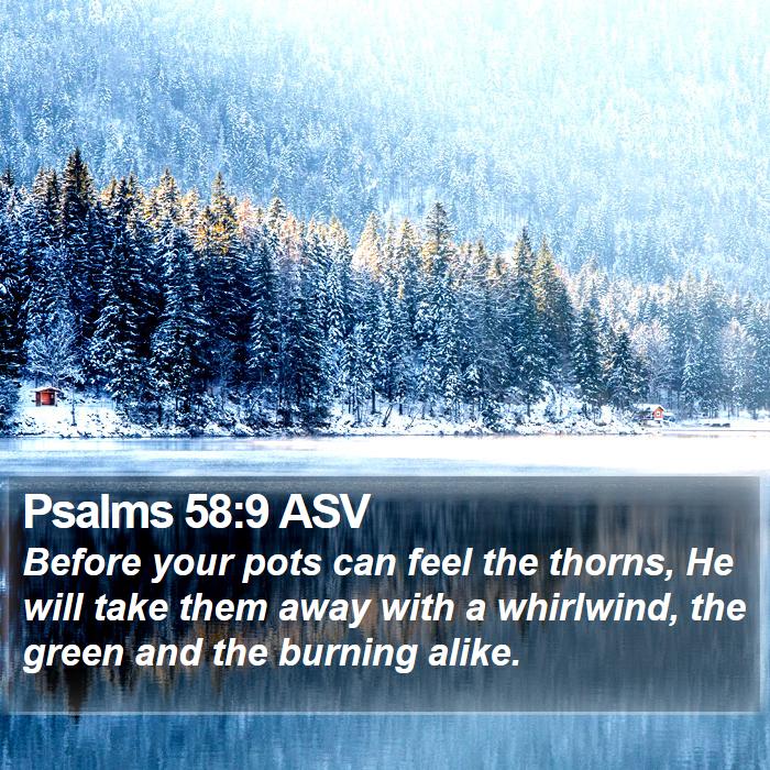 Psalms 58:9 ASV Bible Study