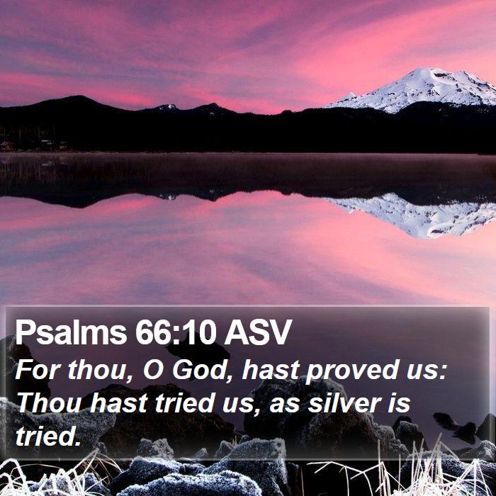 Psalms 66:10 ASV Bible Study