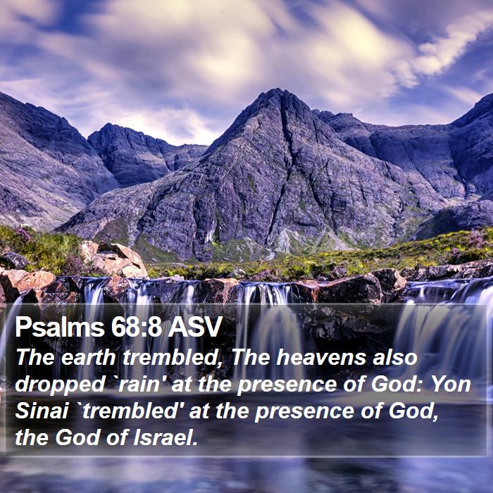 Psalms 68:8 ASV Bible Study