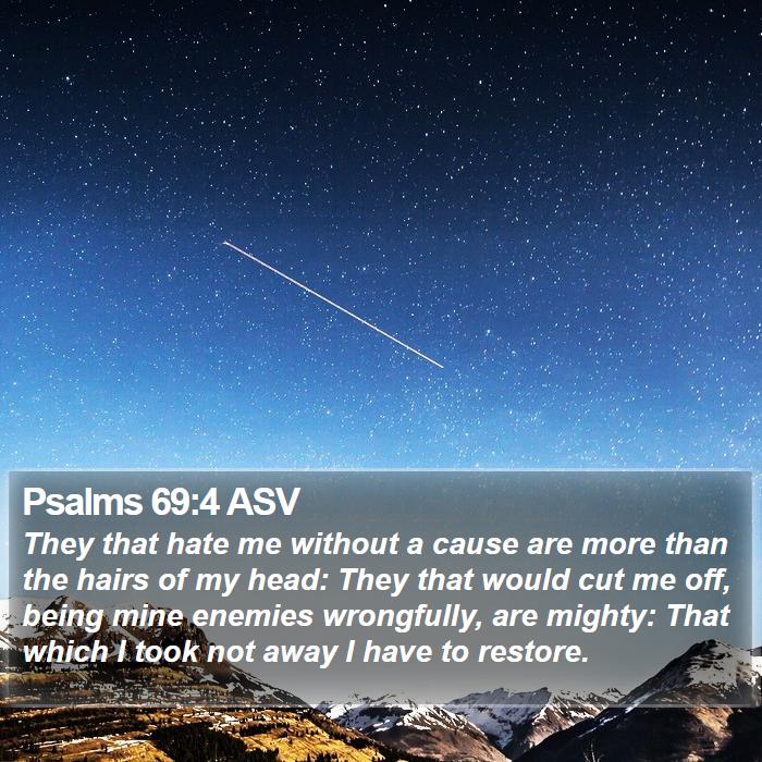 Psalms 69:4 ASV Bible Study