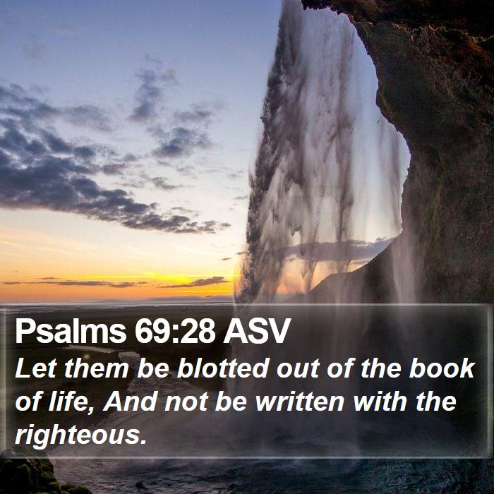 Psalms 69:28 ASV Bible Study