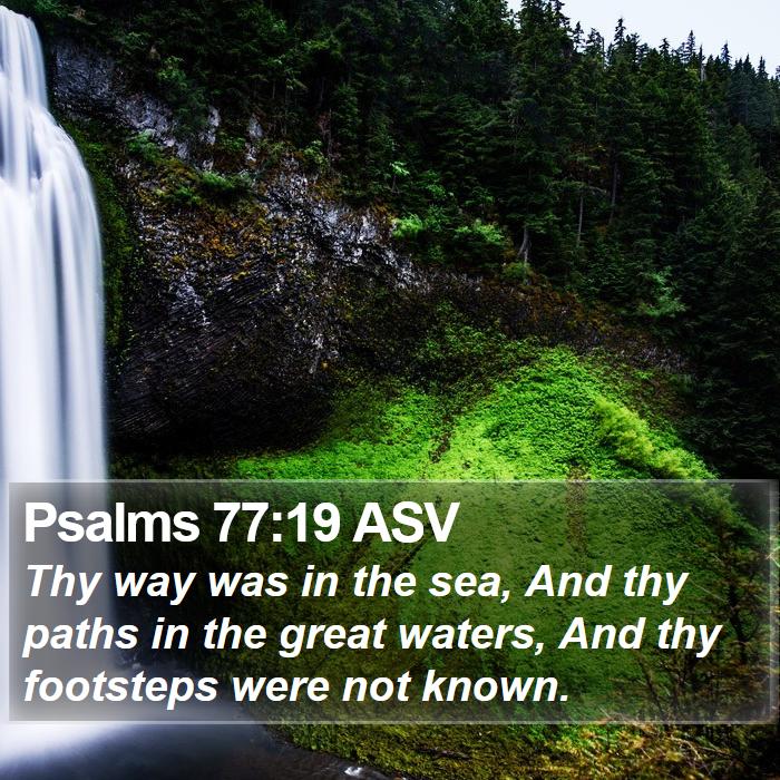 Psalms 77:19 ASV Bible Study