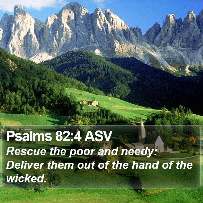 Psalms 82:4 ASV Bible Study