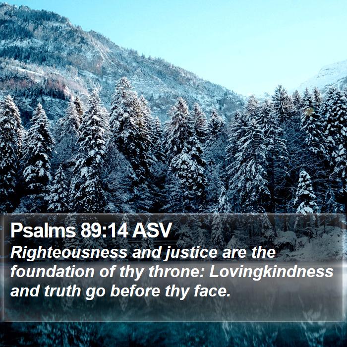 Psalms 89:14 ASV Bible Study