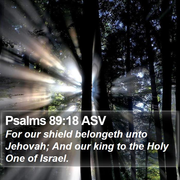 Psalms 89:18 ASV Bible Study