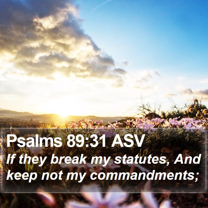 Psalms 89:31 ASV Bible Study