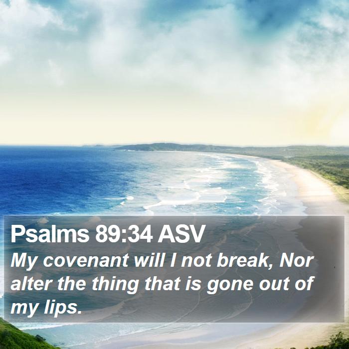 Psalms 89:34 ASV Bible Study